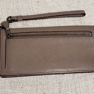 Coach Pebble Leather Wristlet